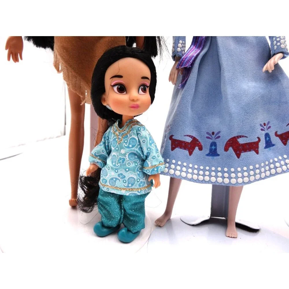 Disney Dolls Lot of 6 Prince and Princess, small and‎ Tall Pocahontas Tinkerbell
